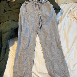lululemon athletica Light Gray Striped Joggers